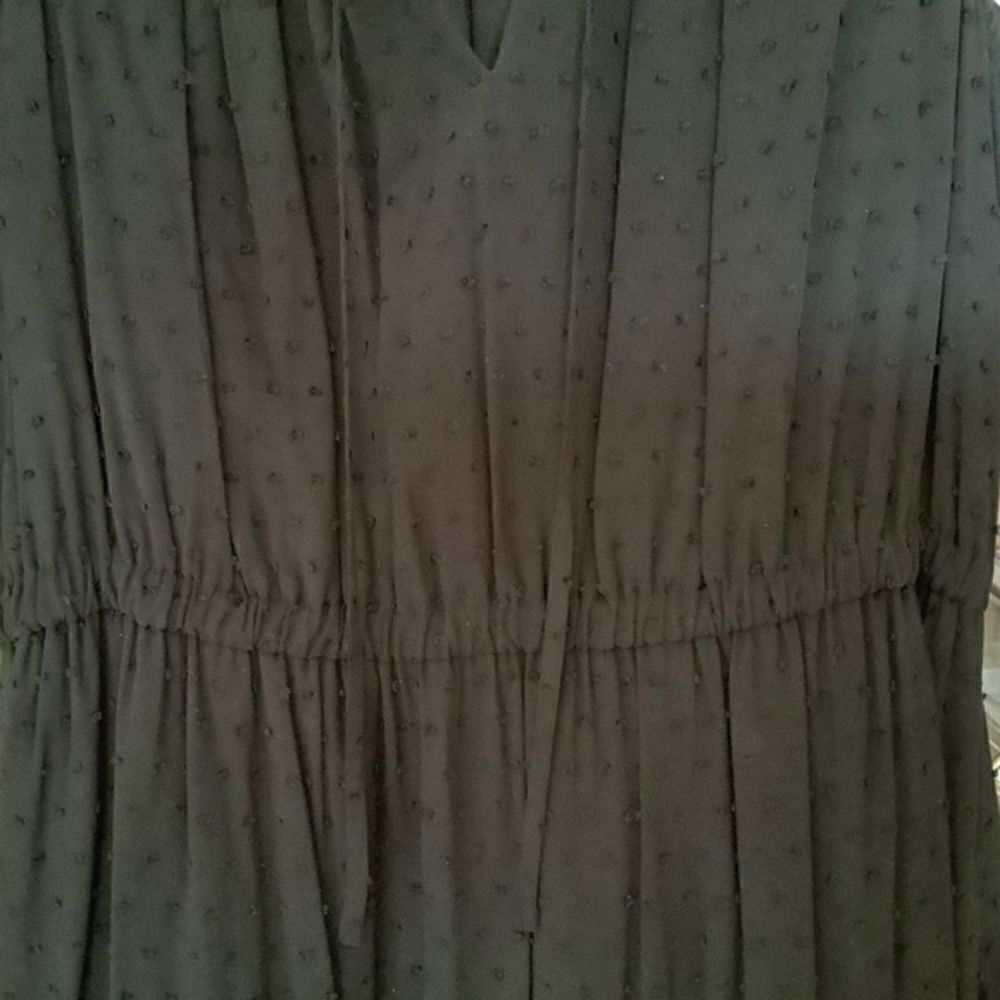 KATE SPADE BLACK EMBROIDERED LACED FULLY LINED TIERED MIDI VISCOSE WOMAN… - Picture 8 of 11